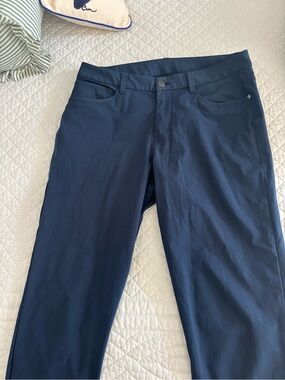 lululemon athletica Navy Blue Men's Straight-Leg Pants